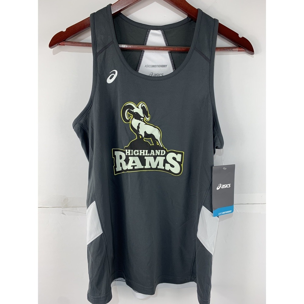 Asics Womens Small Asics Motion Dry Highland Rams Athletic Tank Top